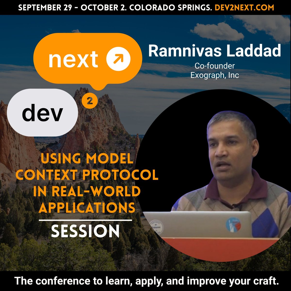 dev2next's tweet image. Learn how the MCP helps LLMs go beyond RAG—powering smarter, real-time interactions while keeping data secure and systems reliable with @ramnivas at dev2next this Fall! 💥
dev2next.com/speaker/b15040…
🎟️ dev2next.com
👀 Use code JOIN-RAMNIVASL-50OFF for a discount!