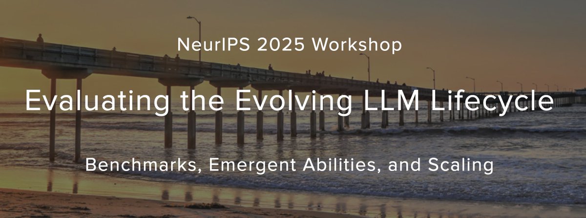 LLM_eval's tweet image. We are happy to announce our @NeurIPSConf workshop on LLM evaluations!
Mastering LLM evaluation is no longer optional -- it's fundamental to building reliable models. We'll tackle the field's most pressing evaluation challenges.
For details: sites.google.com/corp/view/llm-…. 1/3