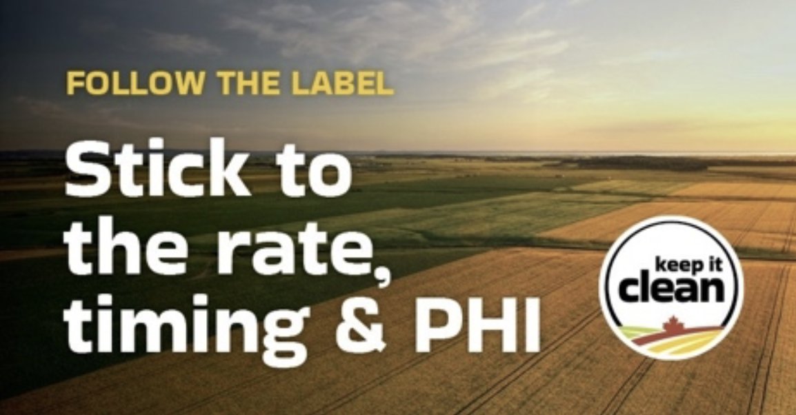 Before you spray, always read and follow the crop protection label for application rate, timing and pre-harvest interval. Learn more 👉 #CdnAg #SustainableCdnAg #Spray25 #KICCanada bit.ly/42jXVpe