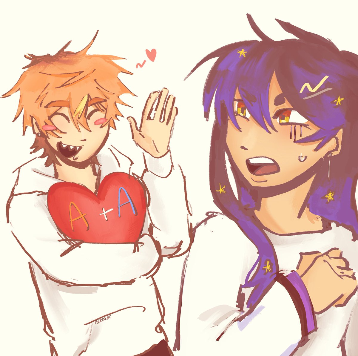 nyannakito's tweet image. day 3 #akianweek25 #akian #彰杏 #prsk_FA