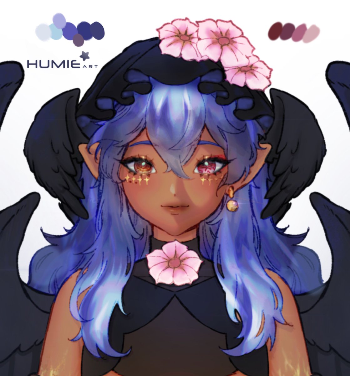 Bangs render for my Vtuber Baby Faust ★ 
Before VS After
#Live2DWIP