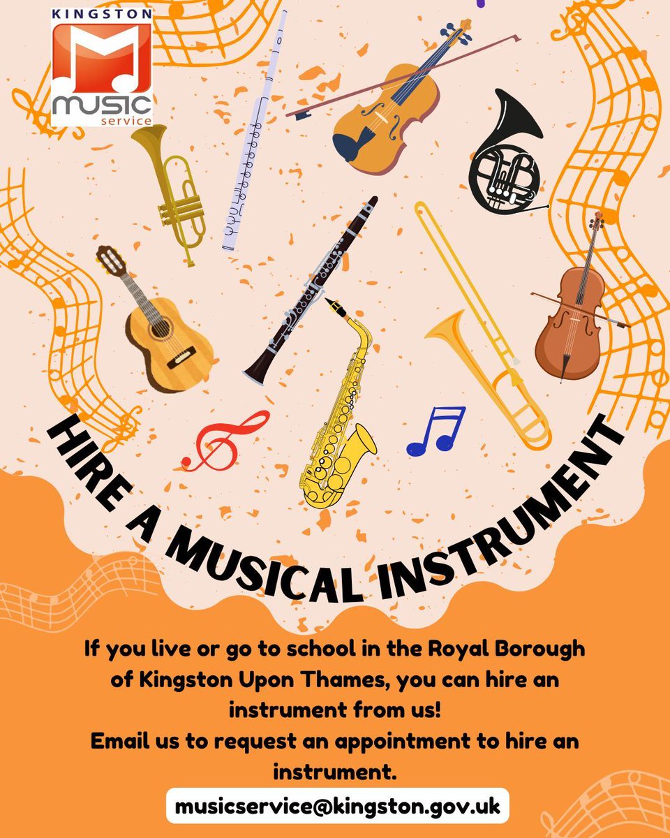 🎶 Start your musical journey without an instrument by hiring one from us in the borough. 🎸🎻 Appointments required, so email us to book. 📧 Let's make music together! 🎷🥁 #MusicLovers #InstrumentHire #BoroughBeats