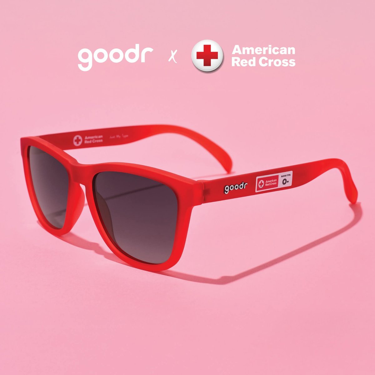 gretch_brown's tweet image. red cross is trying to get me to donate by advertising these sunglasses..... trust i have more drip than this