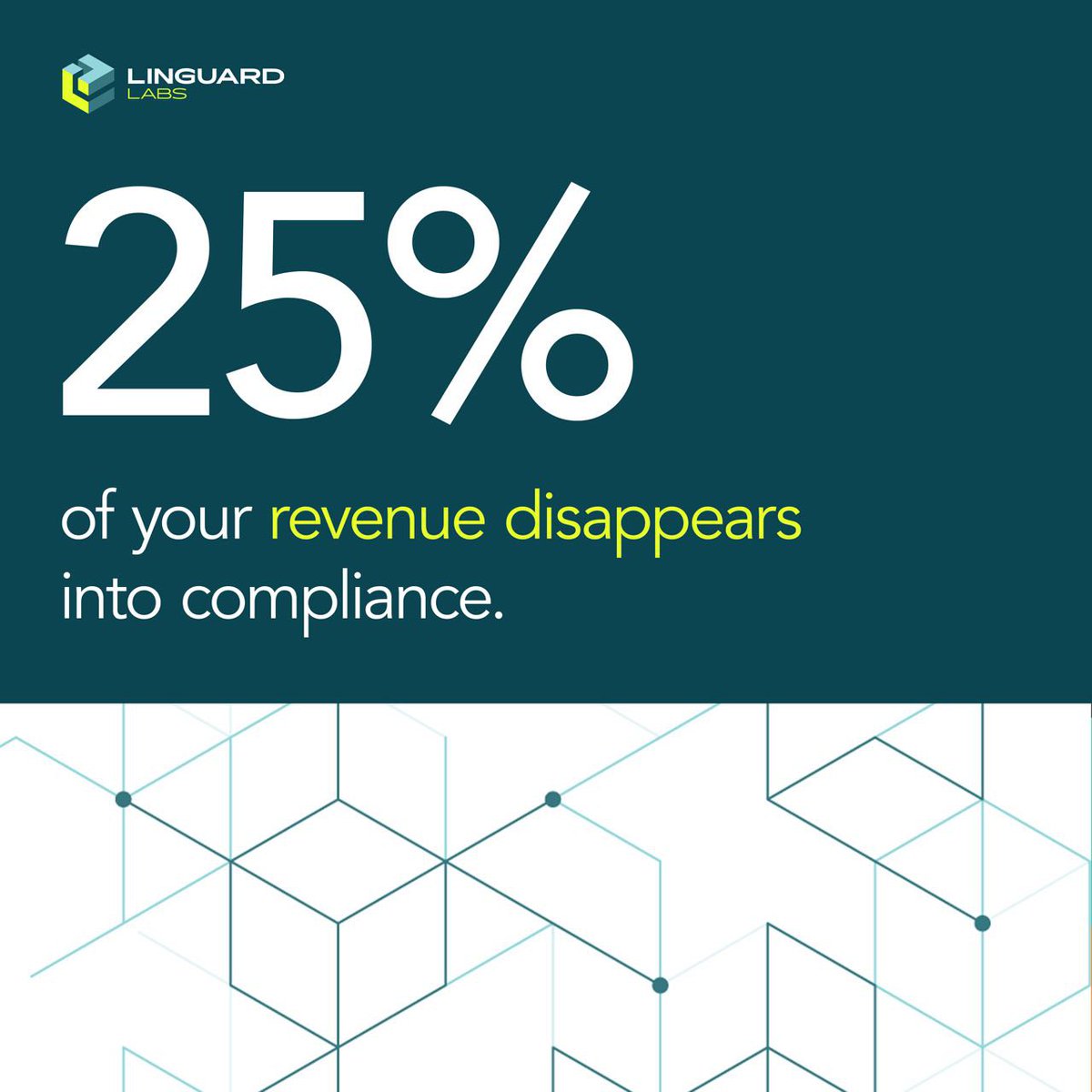 LinguardLabs's tweet image. TradFi is bleeding out in slow motion.

25% of its revenue lost to compliance annually.

Linguard Labs is what comes when the old system collapses under its own weight.