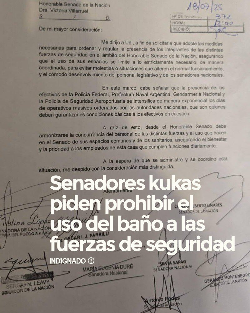 indignadoxd's tweet image. Ustedes entienden que los Senadores kirchneristas piden prohibir el uso del baño a las fuerzas de seguridad. ¿Se puede ser tan hijos de buta??? 🤬🤬🤬