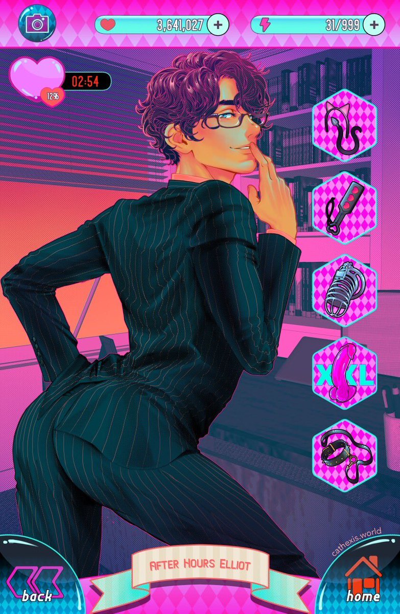 cathexis_art's tweet photo. Love Games - After Hours Elliot. Don’t let this size queen fool you, while he’s compatible with many kinks there’s one BIG ONE that always scratches his itch. With lots of lube and a little pressure this office slut will swallow whatever you feed him. ❤️ https://t.co/Vfu5S5SQxr