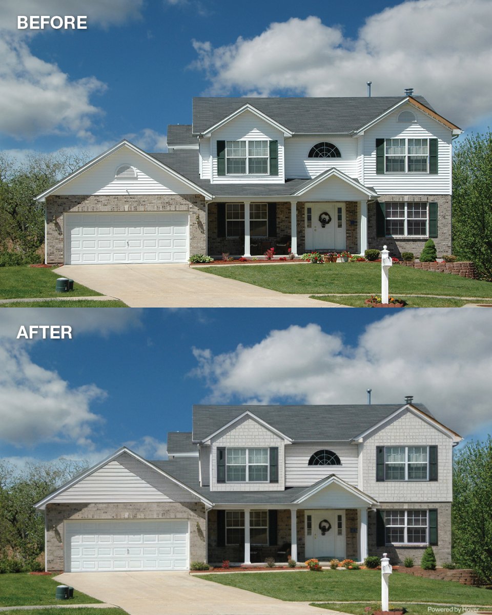 JamesHardie's tweet image. Which before-and-after transformation is your favorite? Let us know in the comments below! 👇
These refreshed facades were brought to life with Hardie™ Designer, powered by Hover®. With this tool, you can browse siding products and colors from #JamesHardie on your home.
Try…