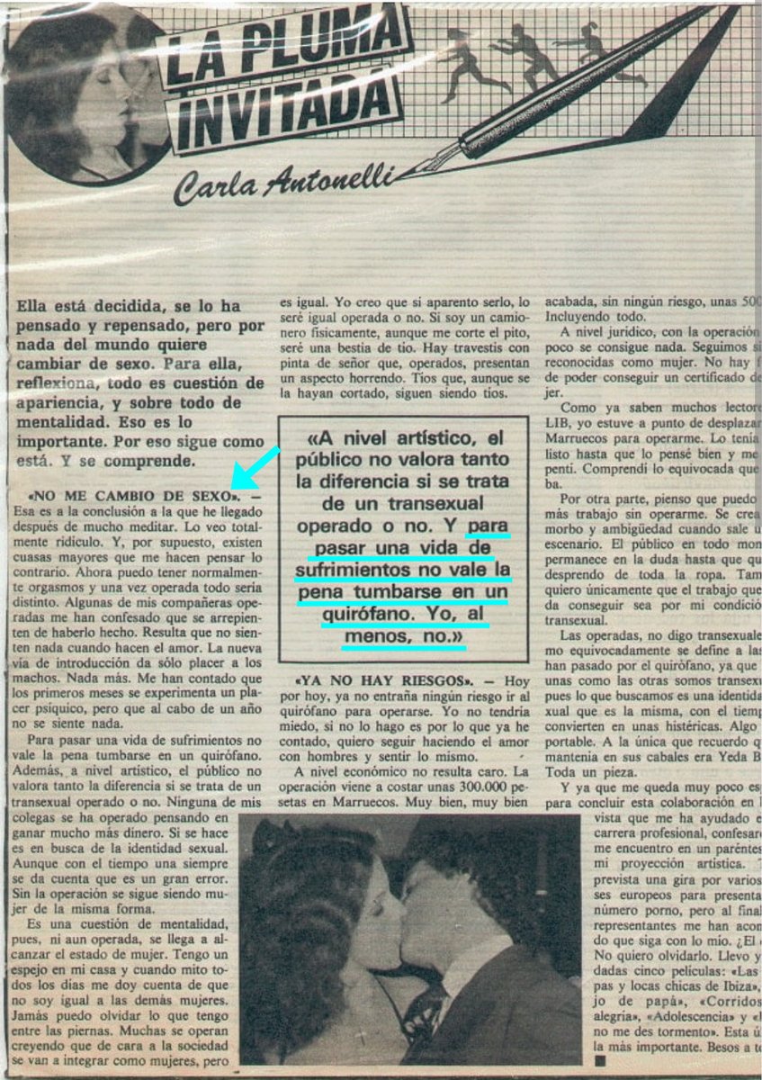 Nacho Abón (@nacheldon) on Twitter photo A la izquierda, respuesta del señorO Carlos <a href="/CarlaAntonelli/">Carla Antonelli / 🏳️⚧️☂️</a> , el mismo que afirmaba que "NO ME CAMBIO DE SEXO" porque "para pasar una vida de sufrimientos no vale la pena tumbarse en un quirófano", pero promueve esos sufrimientos para menores.
La coherencia no es su punto fuerte. A la izquierda, respuesta del señorO Carlos <a href="/CarlaAntonelli/">Carla Antonelli / 🏳️⚧️☂️</a> , el mismo que afirmaba que "NO ME CAMBIO DE SEXO" porque "para pasar una vida de sufrimientos no vale la pena tumbarse en un quirófano", pero promueve esos sufrimientos para menores.
La coherencia no es su punto fuerte.