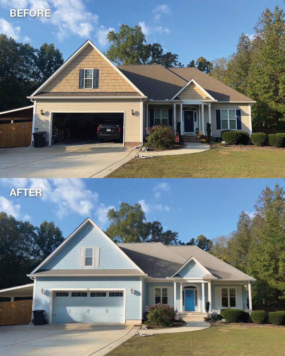 JamesHardie's tweet image. Which before-and-after transformation is your favorite? Let us know in the comments below! 👇
These refreshed facades were brought to life with Hardie™ Designer, powered by Hover®. With this tool, you can browse siding products and colors from #JamesHardie on your home.
Try…