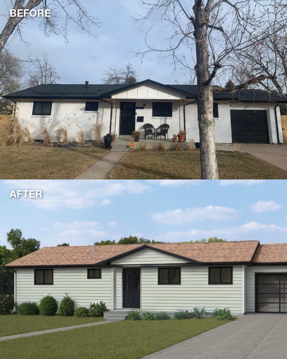 JamesHardie's tweet image. Which before-and-after transformation is your favorite? Let us know in the comments below! 👇
These refreshed facades were brought to life with Hardie™ Designer, powered by Hover®. With this tool, you can browse siding products and colors from #JamesHardie on your home.
Try…