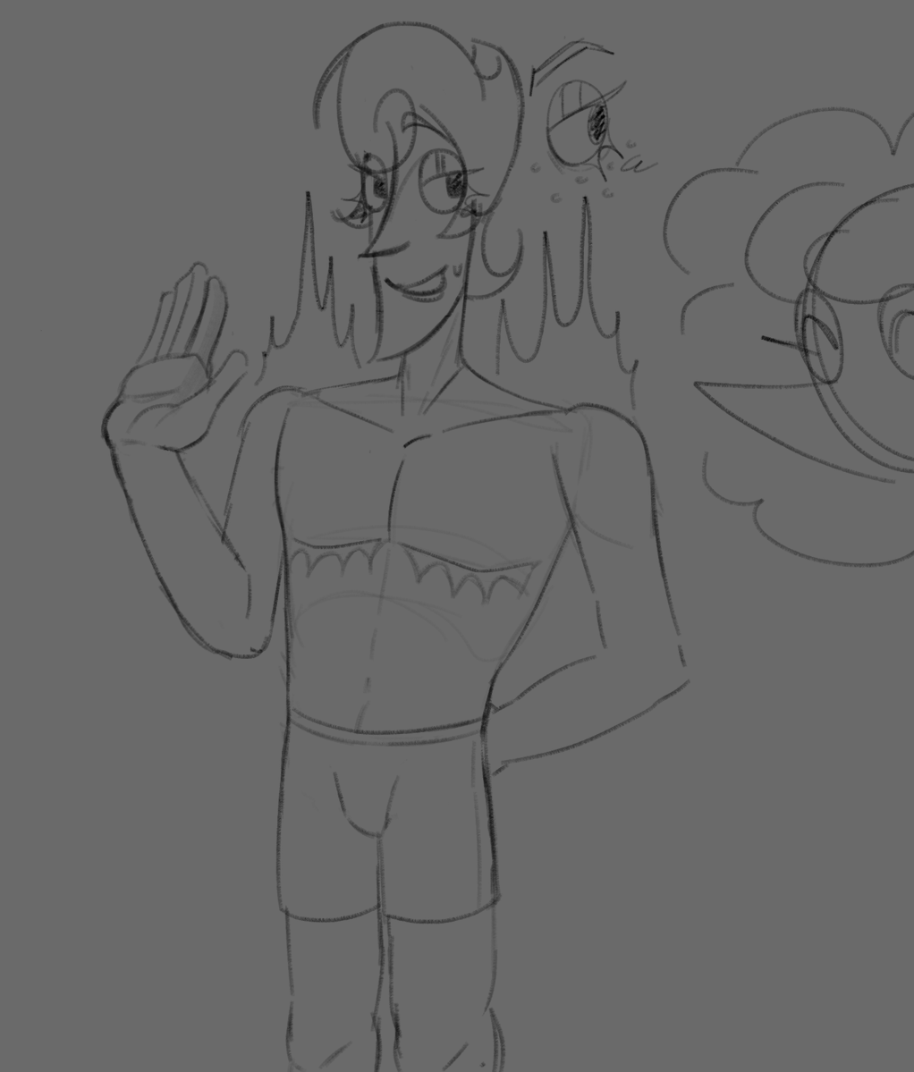 Randomly_Where's tweet image. Drawing Weather duo body hcs and yes i can totally draw Elnina hahahah who can't
