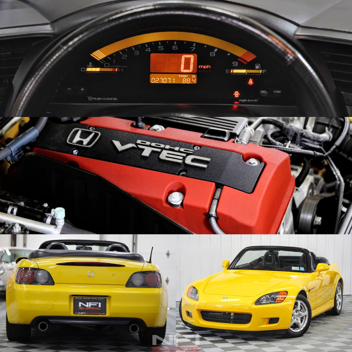 The Honda S2000 is a swift, compact, and agile vehicle! This stunning model is a low-mileage car owned by a single individual, complete with all service records, guaranteeing excellent upkeep. A full suite of photos and a cold start video walkaround can be found on our website.