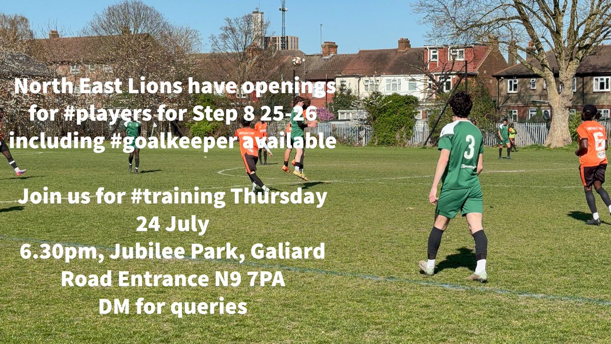 NorthEastLions1's tweet photo. Looking to join an #established #step8 club with a history of players who have gone on to play at higher #steps?
We can have players from 16+, join us this Thursday to show what you’re about - recruiting to all positions, including #goalkeeper 🧤 Drop us a #dm https://t.co/BNUbXWDBDI