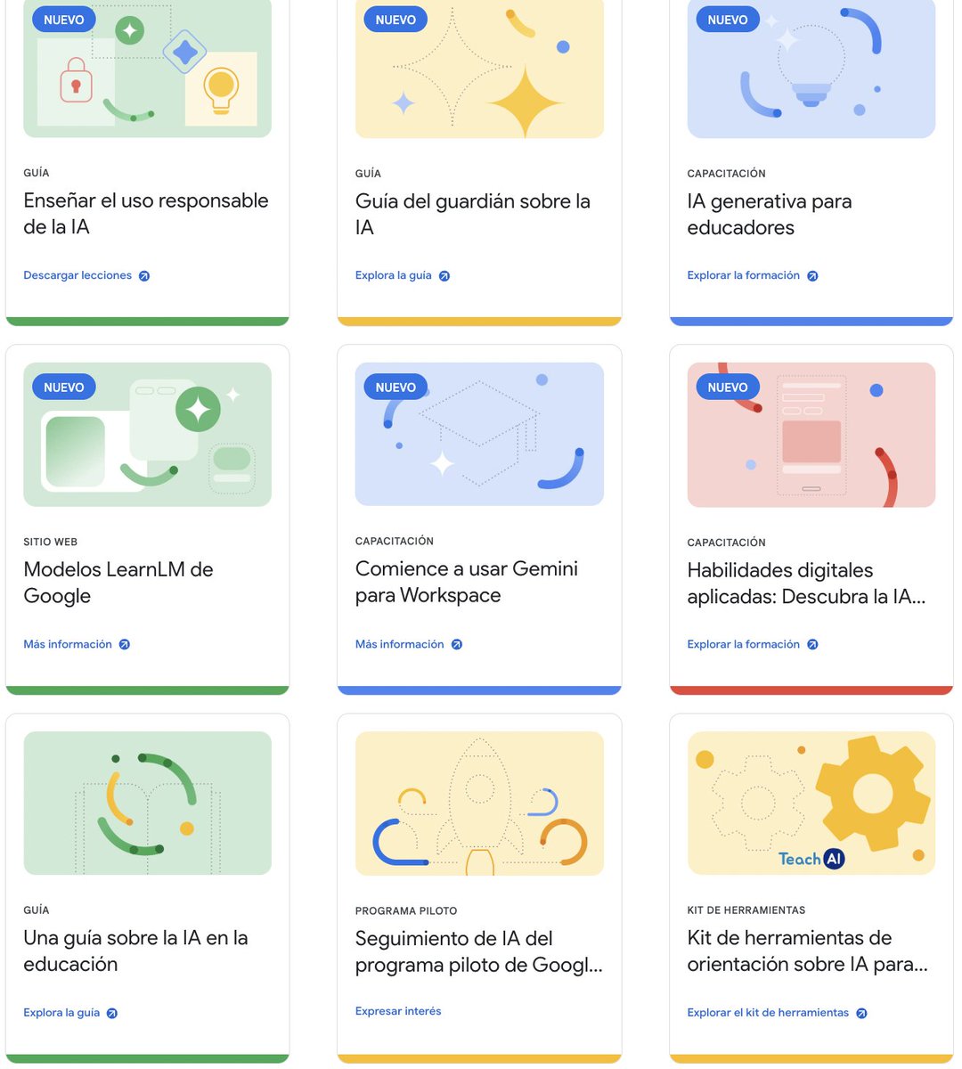 🚨 ÚLTIMA HORA: Google acaba de lanzar el AI Educator Hub.

11 recursos ya están disponibles de forma GRATUITA.

Esto es lo que puedes aprender:
