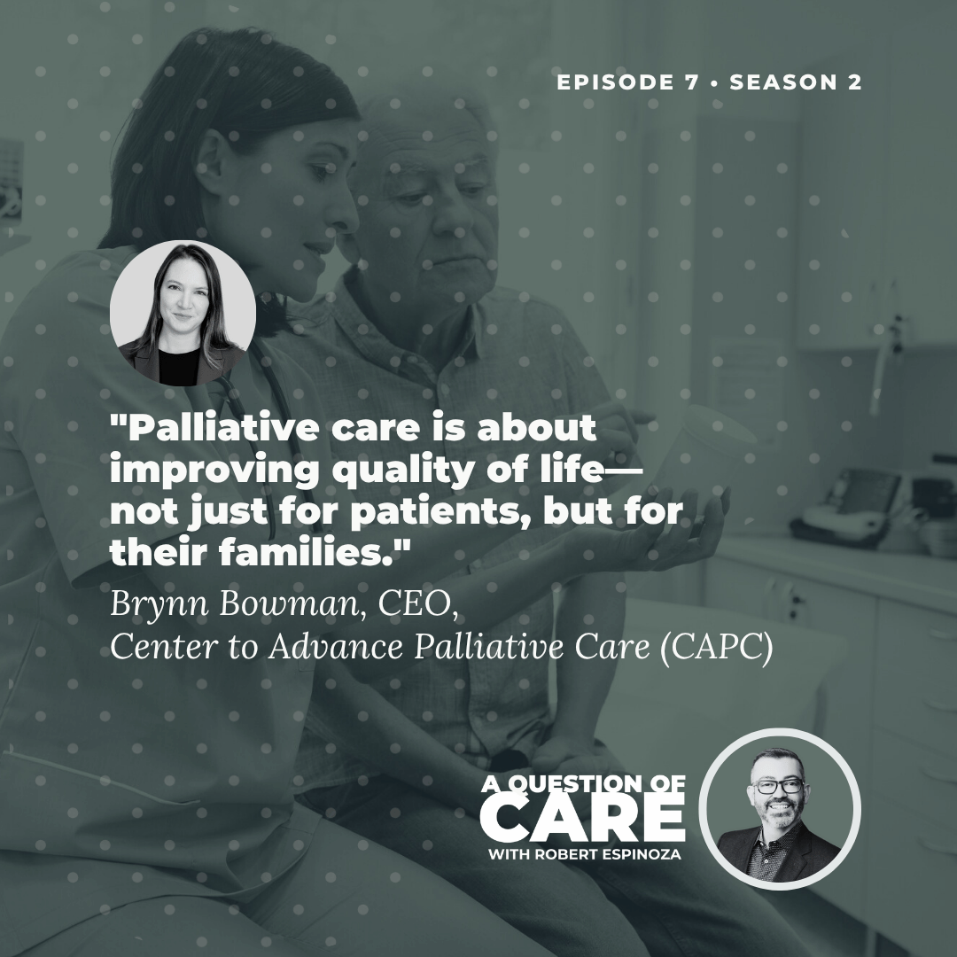 aquestionofcare's tweet photo. Palliative care is about what matters most to the patient—not just their diagnosis.
🎧 New #AQuestionOfCare episode with Host @_RobertEspinoza and Brynn Bowman @CAPCpalliative @BrynnBHealth
🎧 Listen here or wherever you get your podcasts: https://t.co/2oLfSHi7Gc https://t.co/IJhXlDSeox
