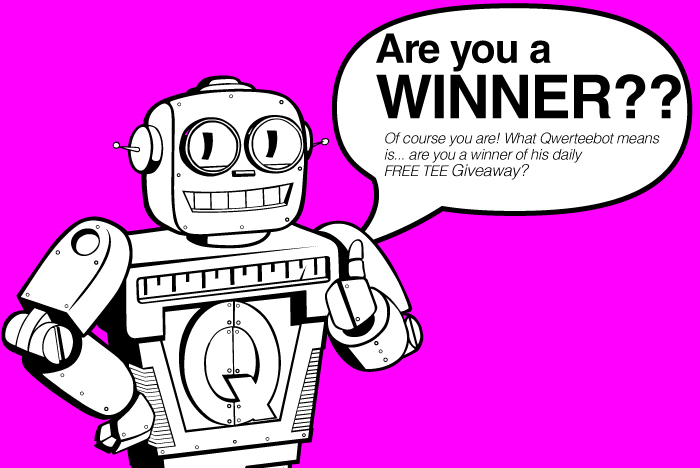 qwertee's tweet image. Today's Qwertee.com FREE TEE winner is Lawrie Mcinally! Please email us to claim your prize. Keep Reposting our posts for your chance to win!