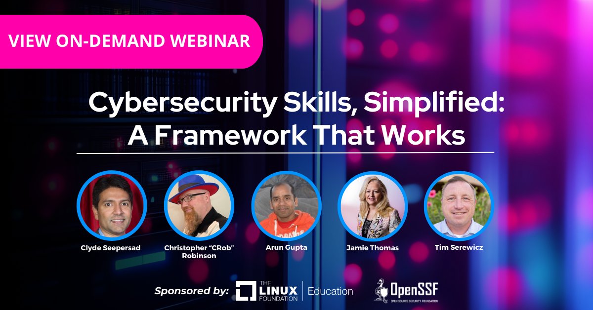 linuxfoundation's tweet image. ⁉️ How do global tech organizations identify and close their tech teams' cybersecurity skill gaps?
They use the Cybersecurity Skills Framework — built for technical roles.
🔹 DevOps, SREs, AppDev, Architects and more
🔹 Skills mapped to each role and experience level
🔹…