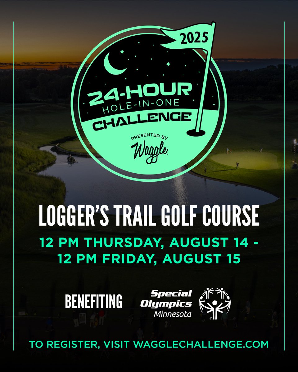 getyourwaggleon's tweet image. Only a few spots left! Don’t miss out on this year’s 24-Hour Hole-In-One Challenge ⛳️🏌️ #wagglechallenge
Register now: wagglechallenge.com