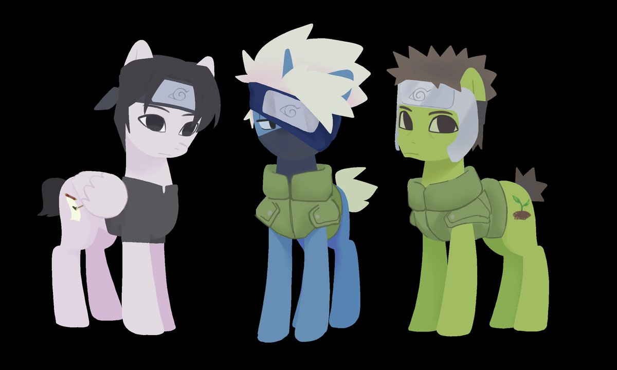 O2__05's tweet photo. #Team7Week day 3 : crossover !
i dusted off my old mlp au from march :D (pictures of the original au in the thread) https://t.co/Ue048Uusxv