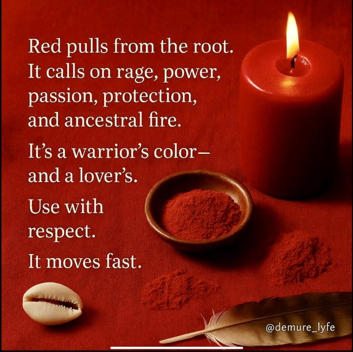 ScorpioLisaM's tweet image. Shared from DemureLyfe. #colors #themagicofcolor #colormagic #red #coloroftheday #tuesdayvibe