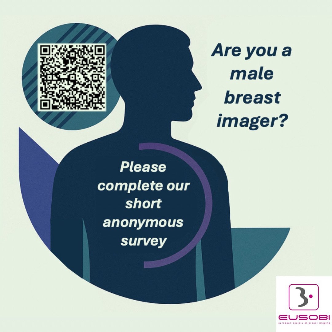 EUSOBIyc's tweet image. π©Ί Are you a breast imager? Do you image male breasts?
Help shape future guidelines!
π Take our 5-min anonymous survey β results @EUSOBI 2025
π forms.office.com/e/z0kML27YhK
π
Deadline: July 31