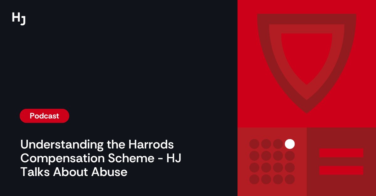 In this episode of HJ Talks About Abuse, the team explores the newly launched Harrods Compensation Scheme, established in response to allegations against the late Mohammed Al-Fayed.

🎧 Listen here: bit.ly/4eYPTGJ