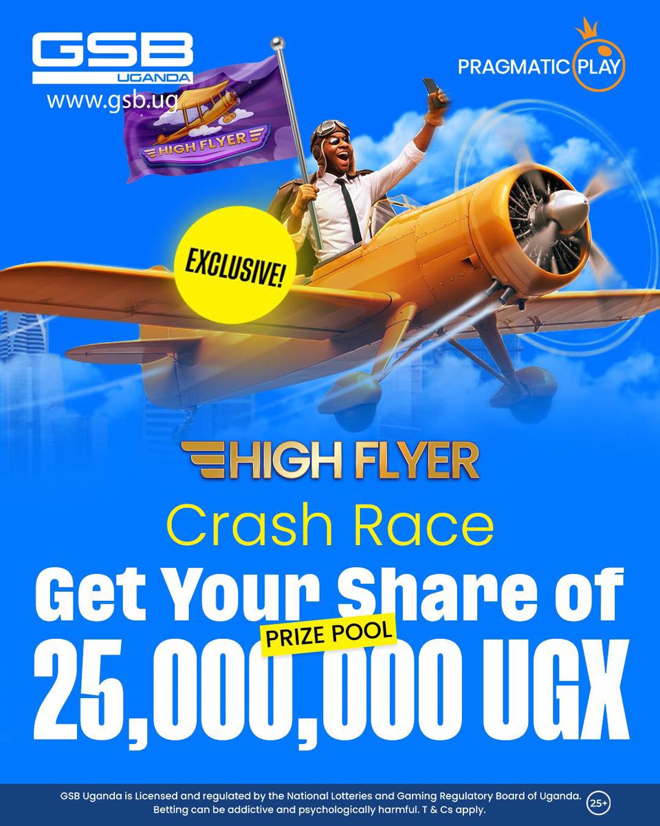 kirya_ug's tweet image. With @GSB_Uganda fly higher games you can now fly your way upto 25M UGX ! Play smart, score high, and claim your share. ππ’π―π ππ§ πππ π ππ» lp.gsb.ug/Kirya π₯π₯
#GSBUganda | #SportsBetting | #CrashGames | #BetterIsHereUG