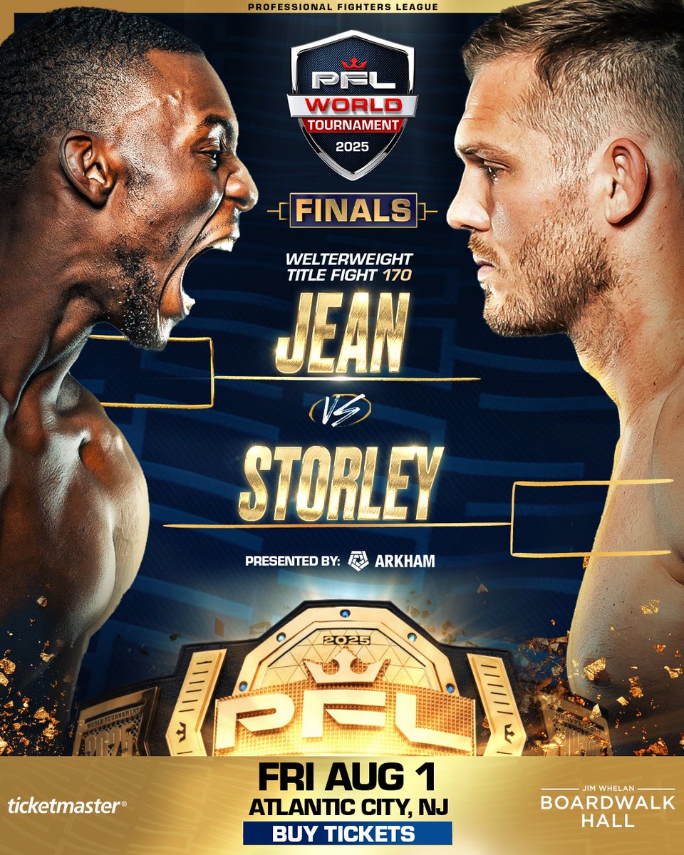 PFLMMA's tweet image. ๐๐ง๐๐๐ก๐ง๐๐ ๐๐๐ง๐ฌโ๏ธ๐๐๐ง ๐ฅ๐๐๐๐ฌ โผ๏ธ
The PFL returns as the 2025 PFL Welterweight Tournament Championship is on the line between @ThadJean & @storleystorm
Get your tickets for Friday, August 1st!
๐pfl.info/25WTAC
#PFLWorldTournament