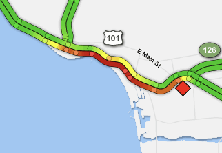 JohnPalminteri's tweet image. Truck fire impacting two southbound lanes of Highway 101 in Ventura. Delay at least 20-30 minutes. City fire, CHP on it.