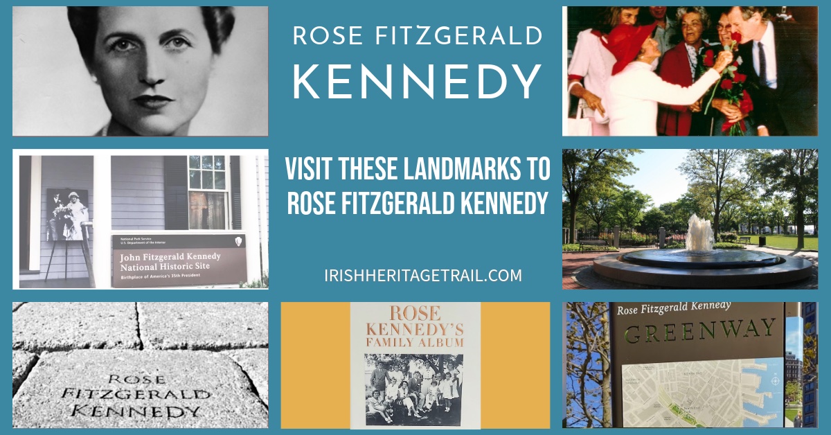 TheBostonIrish's tweet image. Happy birthday to Rose Fitzgerald Kennedy, born on July 22, 1890 in #Boston's #NorthEnd. On July 22, 1990, #MAGovernor Mike Dukakis officially declared "Rose Kennedy Day" in #Massachusetts on her 100th birthday. The Rose Kennedy Garden in Columbus Park is the first stop on the…