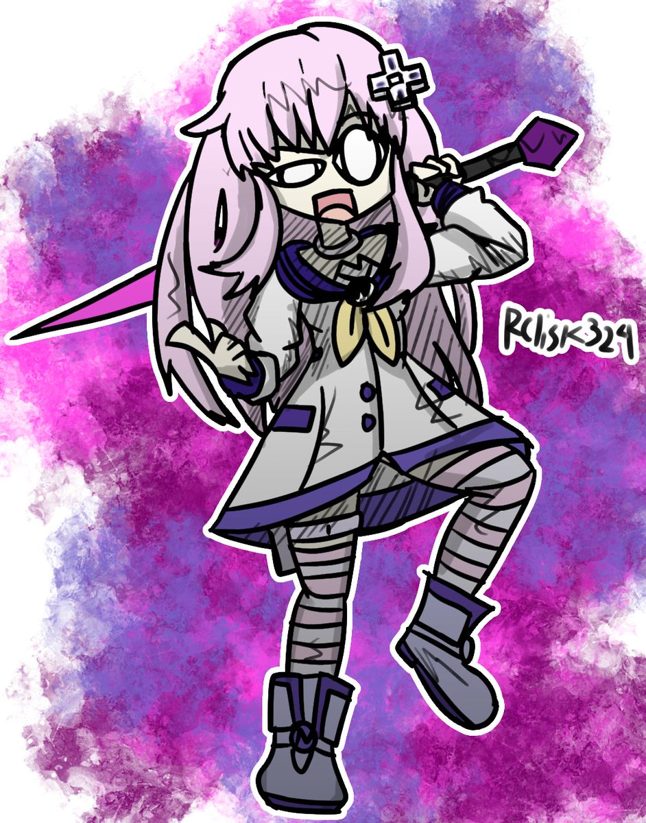 Rclisk324's tweet image. Back to using my good old 8 year old Laptop while waiting for my monitor....Surprised its still working after 4 months of not getting used.
Got me to Remember I used to play neptunia games...
tried drawing even with limited resolution hehe.
Here&apos;s Nepgya!
#artmoots