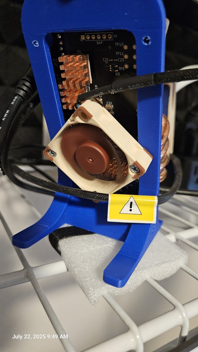 monktoshi's tweet image. here is how to double the hash rate for your bitaxe supra and/or gamma
supra from 0.6 to 1.1 Th/s
gamma from 1.2 to 2.2 Th/s
- change thermal paste
- add copper heat sinks to hot spots on pcb
- bigger heat sink on asic chip
- 2 noctua fans on front; 1 on rear
one day holders…