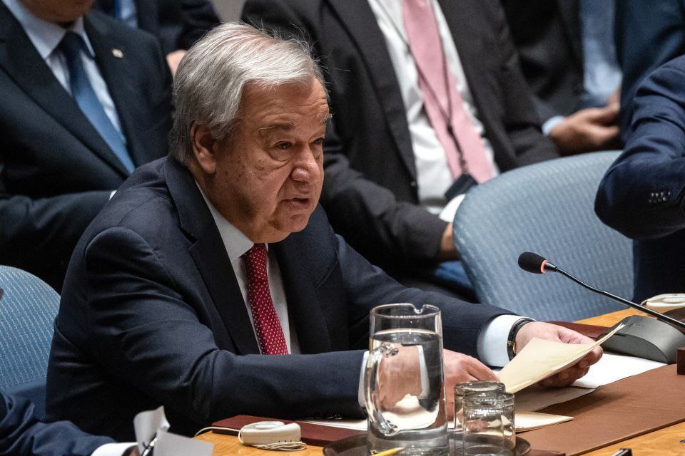 TehranTimes79's tweet image. UN chief: Continuous conflicts from Gaza to Ukraine persist; hunger and displacement are unprecedented.