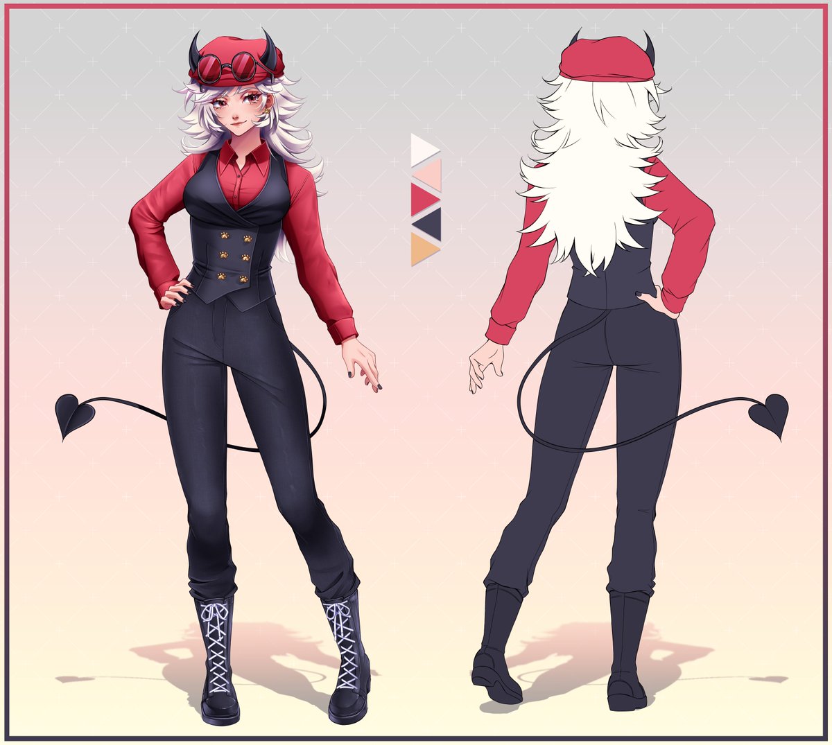 Ref sheet of Sakana done by the wonderful and talented <a href="/Lycoristyx/">Lycoristyx</a> 

Expect to be seeing a L2D model of her soon~