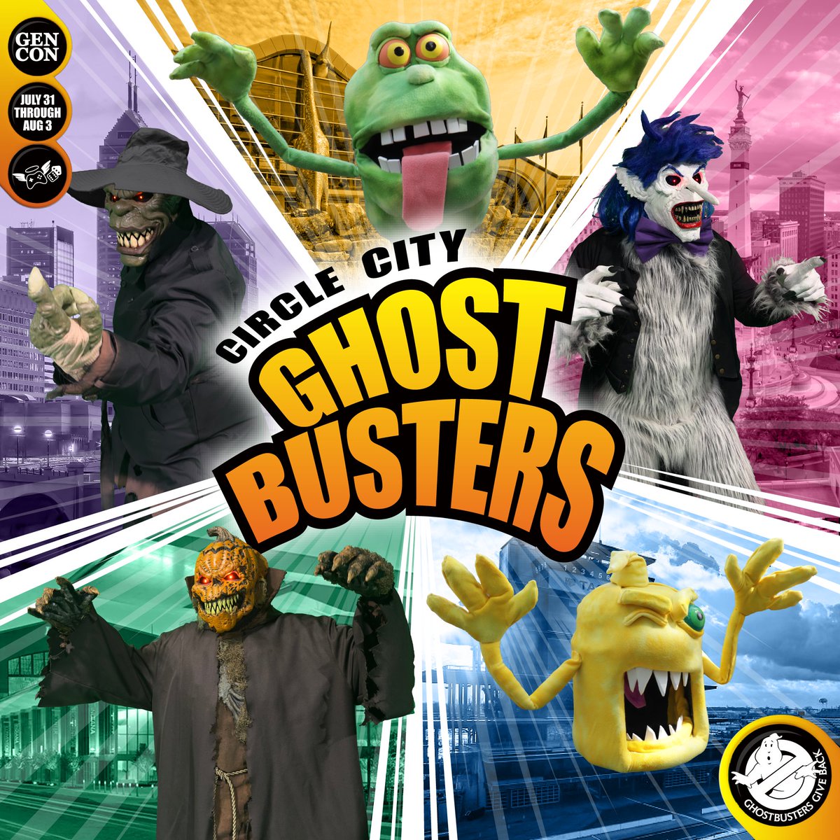 Who is the king of Indiana? None of these specters, thanks to your local #Ghostbusters!

Busting ghosts isn't the only way we save the city. We also like to raise money for good causes! You can help by visiting us at <a href="/Gen_Con/">Gen Con</a> next week and stopping by our table on Community Row.