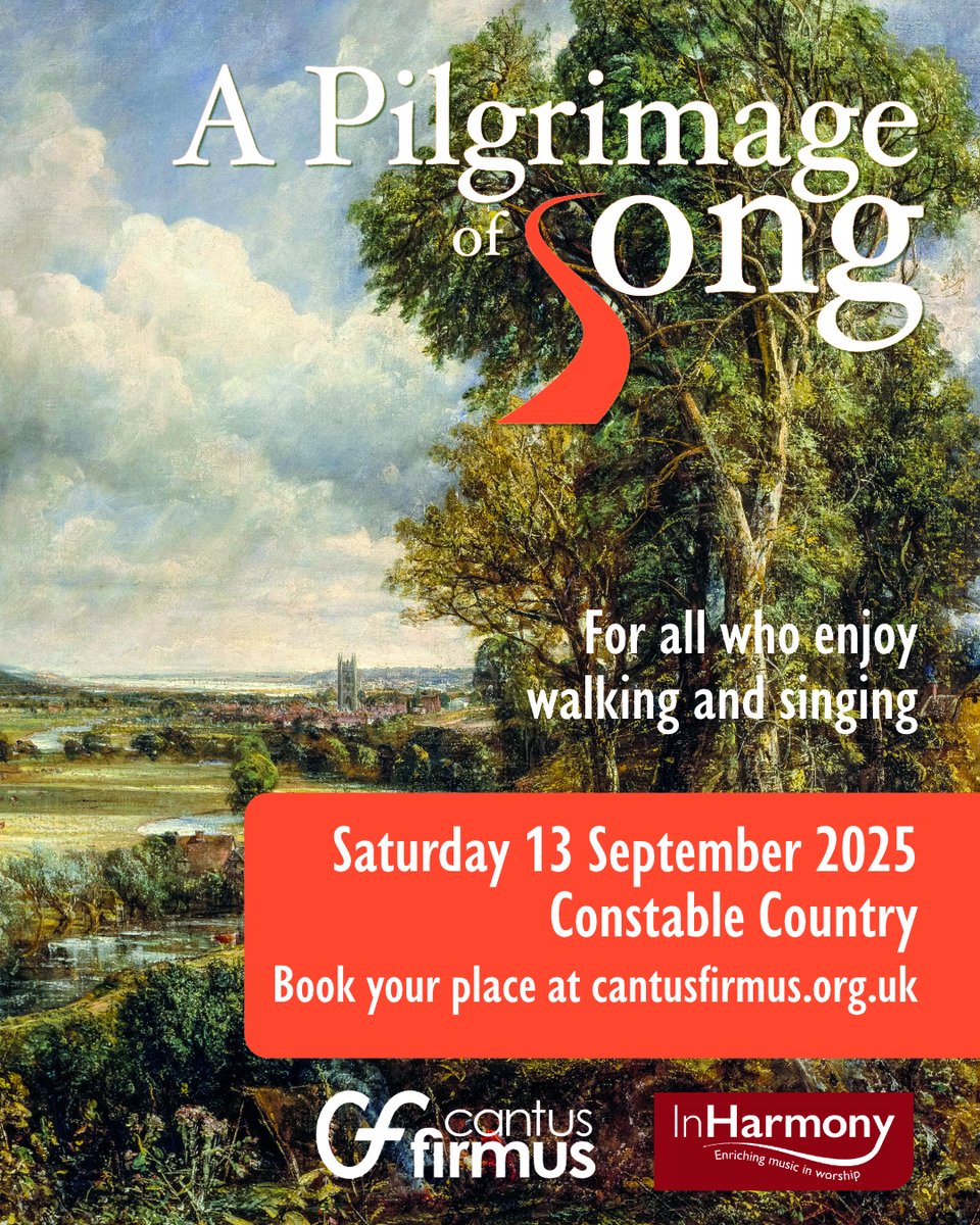 stedscath's tweet image. Join Cantus Firmus Trust and St Edmundsbury Cathedral on Saturday 13 September for A Constable Country Pilgrimage of Song! A day for all who enjoy singing and walking. There's a variety of music to suit varying abilities. Advance booking essential: cantusfirmus.org.uk