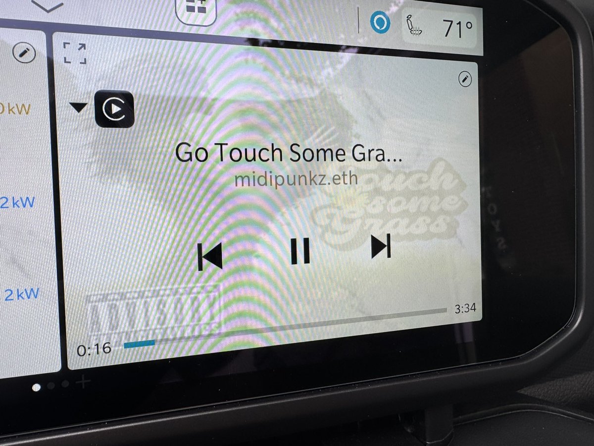 Didn’t think I could actually use my music NFTs in the car 🚙 — until I found this.