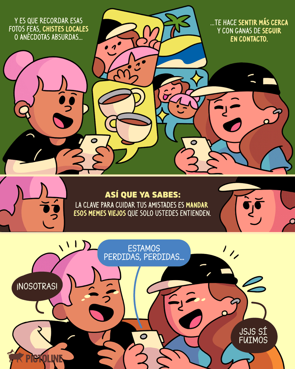 pictoline's tweet image. 📸 Memes viejos = amistades eternas 💗

#nostalgia #amistad #friendships #recuerdos #sociedad #bienestaremocional #psicología #pictoline