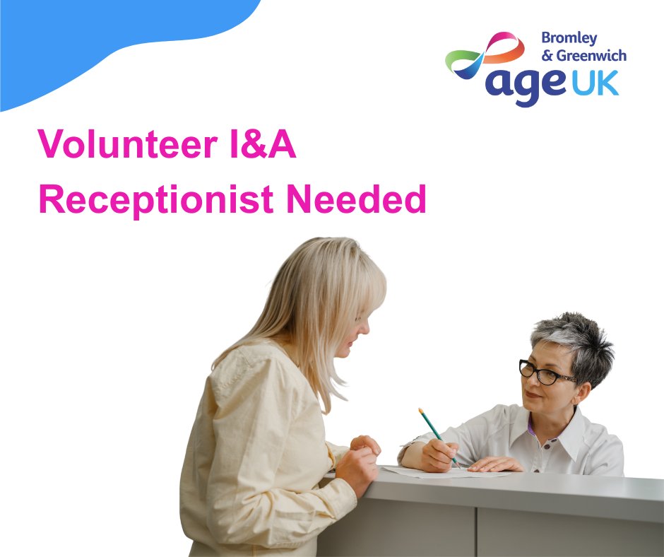 AgeUKBandG's tweet photo. We’re looking for a volunteer to help older people in Bromley &amp; Greenwich by providing signposting and admin support to our Information &amp; Advice Team.

Make a difference with your time 💙
Apply now: https://t.co/iWotVPjJyc https://t.co/iDGnoYoMCv