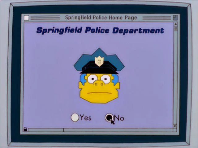 Criminalsimpson's tweet image. If you've committed a crime and you want to confess click "yes."Otherwise, click "no." You have chosen "no" meaning you've committed a crime but don't want to confess.