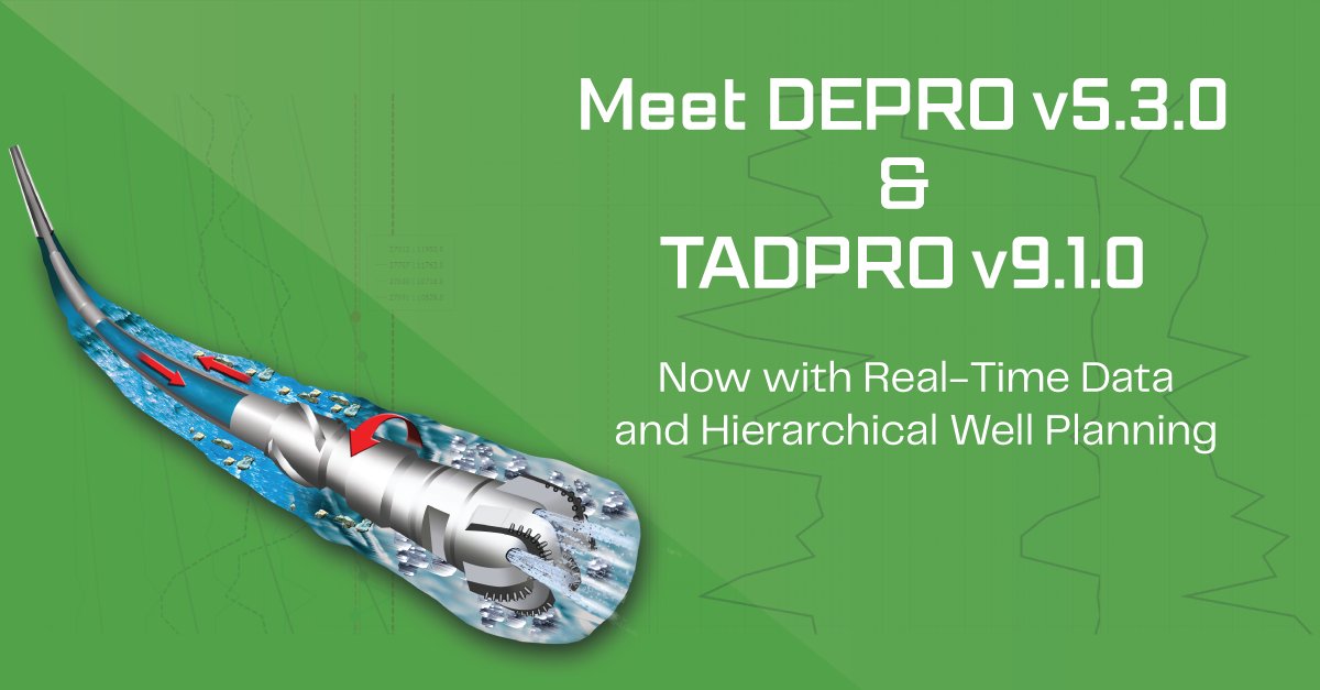 LinqxSolutions's tweet photo. ๐ Just released: DEPRO v5.3.0 & TADPRO v9.1.0
Smarter T&D and hydraulics with real-time data, PT-sensitive fluids & more.
๐ Whatโs New:
โข 4-level well structure
โข BHA optimization tools
๐ฉ Explore it: sales@pvisoftware.com
#DEPRO #TADPRO #DrillingSoftware #WellDesign #LINQX https://t.co/YEuyY0VkRo