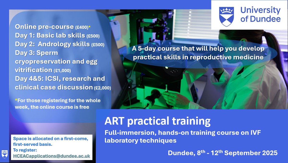 MScHuman Clinical Embryology & Assisted Conception tweet media