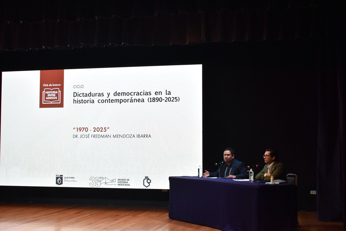 El profesor José Fredman, estuvo a cargo del programa Dictaduras y democracias en la historia contemporánea en el Museo de Historia 👏 en el cual se realizó un recorrido por las principales etapas en el proceso de democratización a lo largo del mundo 💯
