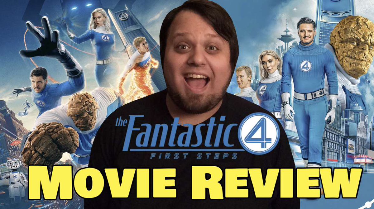 ItsTylerCalvert's tweet image. #FantasticFour is incredibly refreshing for the MCU.
A dazzling, high stakes sci-fi adventure that fully captures the heart of what makes the Fantastic Four special as a team. Huge win for Marvel!
Full Review Below: youtu.be/gxFJFDFzEPg?si…