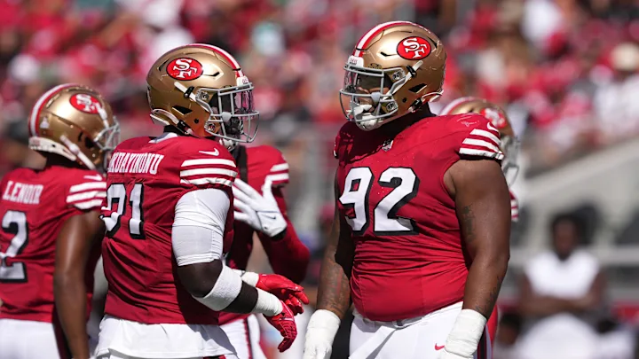 Chase_Senior's tweet image. ESPN said the 49ers might have the worst defensive tackle situation in the NFL 😬
Mike Clay on the 49ers DT spot:
"The 49ers’ DT situation might be the worst in the league. Maliek Collins and Javon Hargrave signed elsewhere, and the team’s only impact additions were draft picks…