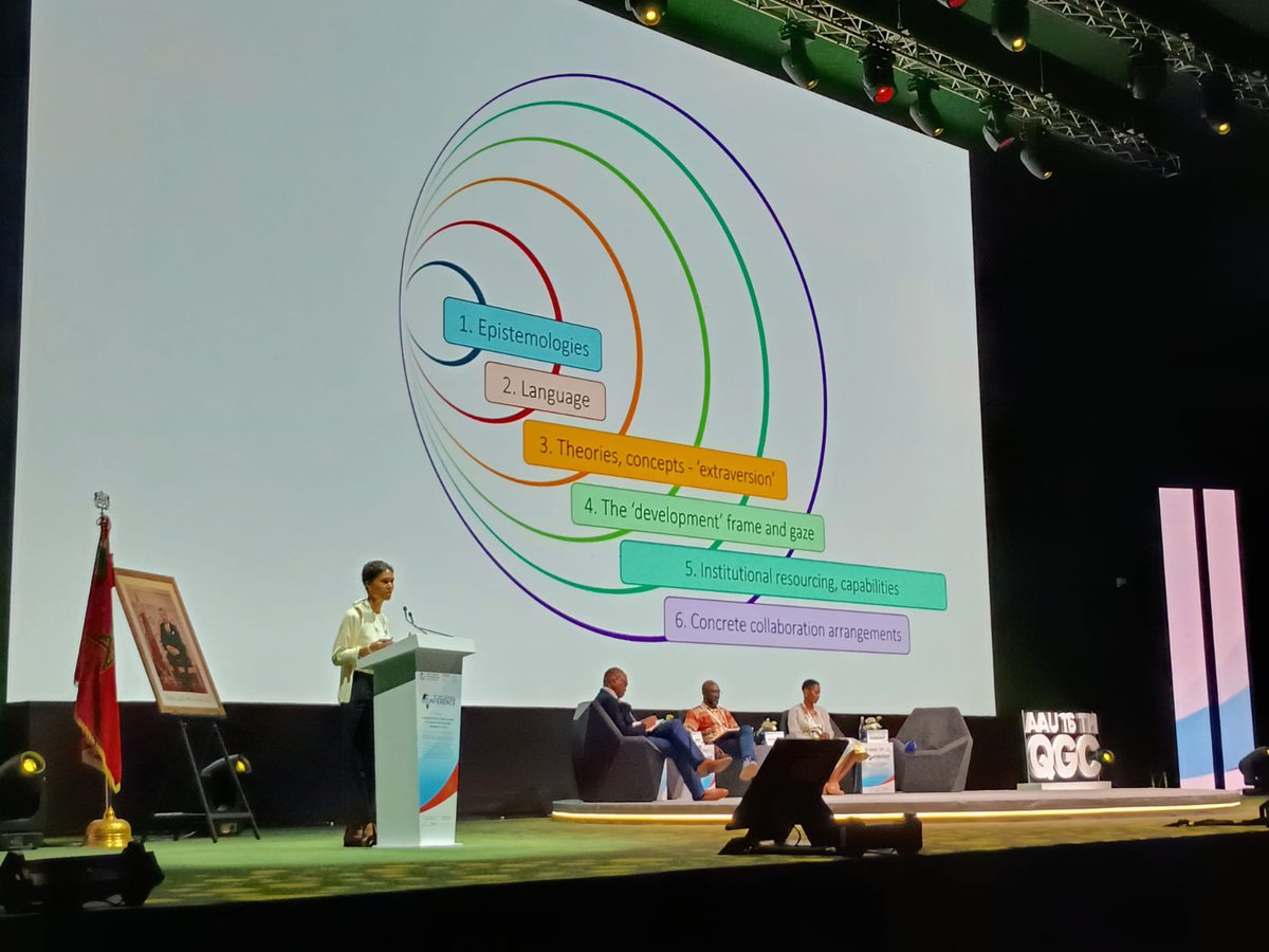 huma_africa's tweet photo. ๐ The #AfricaCharter is in focus at the 16th @AAU_67 Quadrennial Conference in Rabat #Morocco. 2 years after its landmark launch in 2023, the Africa Charter for #TransformativeResearch Collaborations sparks critical dialogue & reshapes how research is imagined and practiced. https://t.co/O29vciuO7w
