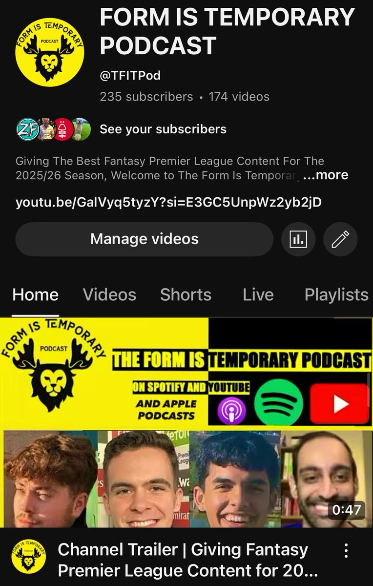 TFIT_POD's tweet image. The Form Is Temporary Podcast Season 3 Kicks Off In A Big Way tomorrow! 👀 #TFITPod
Make sure to follow the pod on Spotify and Apple Podcasts and subscribe to @TFITPod on YouTube!
Out Thursday morning!
youtube.com/@tfitpod?si=-P…
open.spotify.com/show/7GCcWvDwF…
podcasts.apple.com/gb/podcast/the…