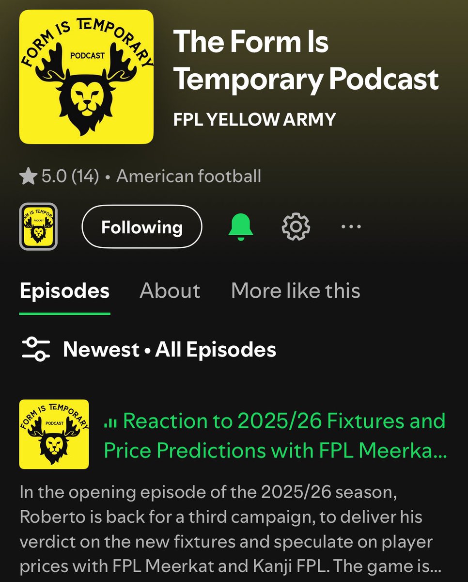 TFIT_POD's tweet image. The Form Is Temporary Podcast Season 3 Kicks Off In A Big Way tomorrow! 👀 #TFITPod
Make sure to follow the pod on Spotify and Apple Podcasts and subscribe to @TFITPod on YouTube!
Out Thursday morning!
youtube.com/@tfitpod?si=-P…
open.spotify.com/show/7GCcWvDwF…
podcasts.apple.com/gb/podcast/the…