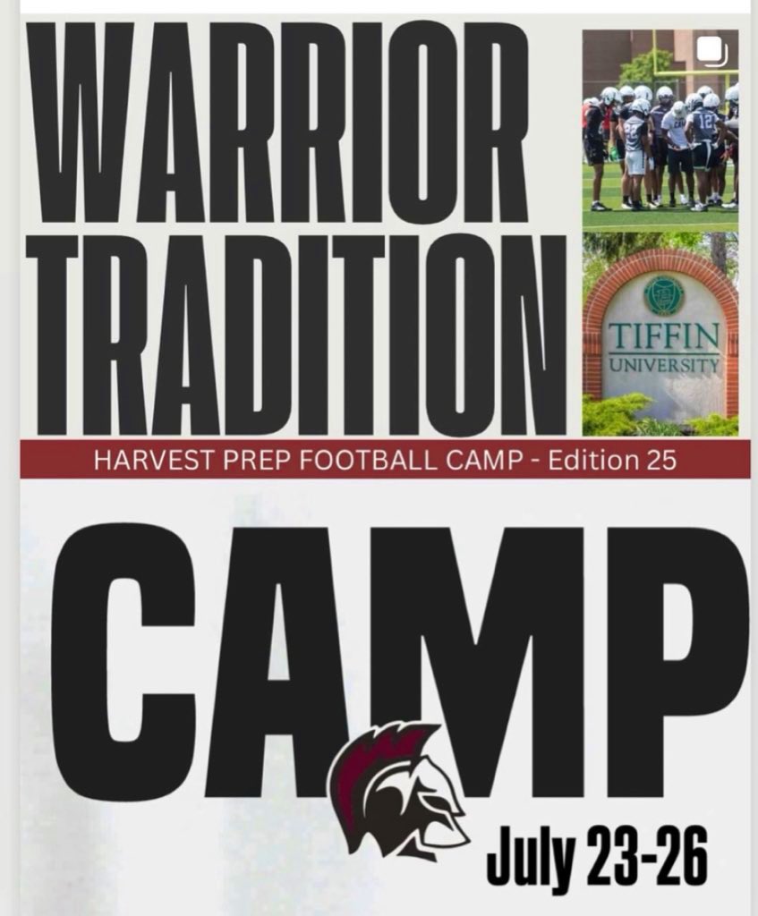 @HPWarriorFball (@hpwarriorfball) on Twitter photo CAMP - TOMORROW!  Traveling to <a href="/TUDragonFB/">Tiffin University Football</a>   Here we GO WARRIORS!  💪🏾💪🏾💪🏾🏈🏈🏈 CAMP - TOMORROW!  Traveling to <a href="/TUDragonFB/">Tiffin University Football</a>   Here we GO WARRIORS!  💪🏾💪🏾💪🏾🏈🏈🏈