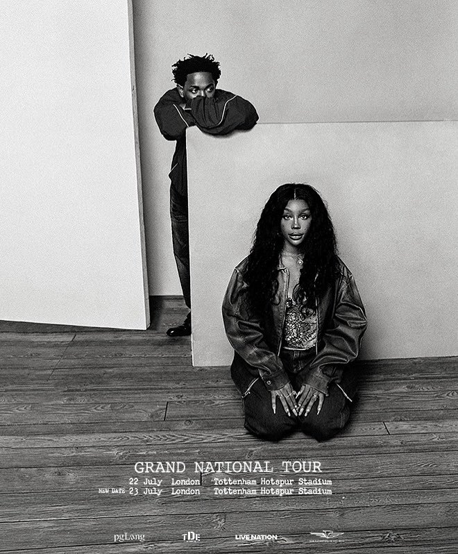 SpursStadium's tweet image. Kendrick Lamar & SZA kick off 2 nights in N17🔥